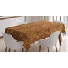 ABAKUHAUS Moroccan Tablecloth, Floral Motifs Ottoman, Dining Room Kitchen Rectangular