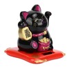 Lucky Cat Solar Powered Cute Decorative Wealth Welcoming Waving Fortune