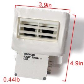 GOLICC Refrigerator Air Damper Control Assembly for Frigidaire Crosley White, Direct Replacement Fits DFH/FFE/FFH/FFS/LFS Models, Heavy-Duty ABS + Quick-Install Kit