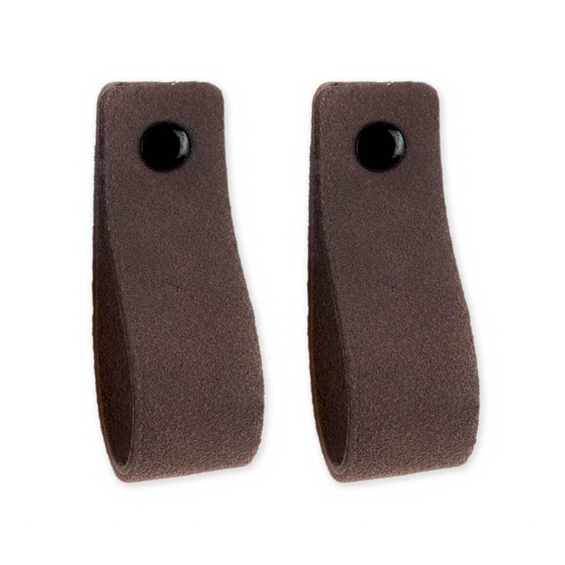 Brute Strength - Leather Handles for Furniture - Suede -