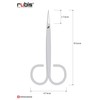 Rubis Classic Nail Scissors Curved – High Quality Pointed Professional