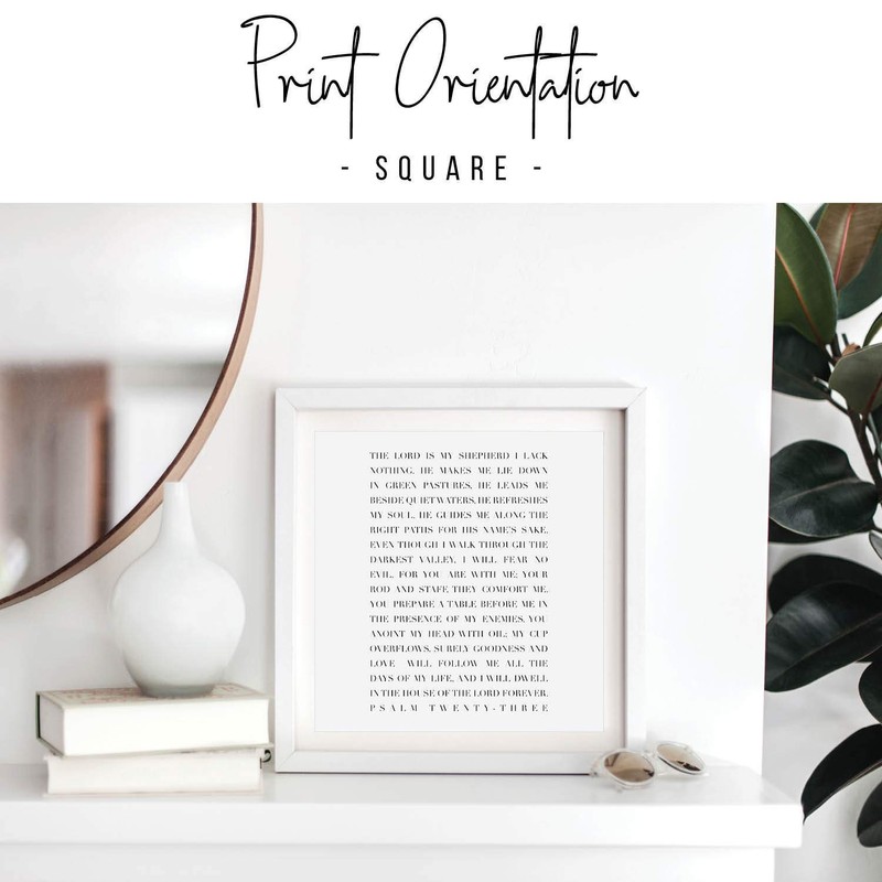 The Lord Is My Shepherd, I Lack Nothing ... Psalm