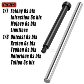 RCHuiWow RC #45 Steel Suspension Arms Screw Pins 67.5mm Hinge Pins Upgrades Part for 1/7 Infraction Felony Limitless Mojave 6S BLX,1/8 Typhon Kraton Outcast Talion Notorious 6S BLX,4PCS