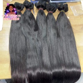 14a Grade Human Hair Bundles Bone Straight Original Burmese Curly Human Hair Wigs Bundles Supplier Hair Extensionscolor: 1 bundle straight, Stretched Length: 12 inches