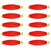 ANCLLO 10pcs Red Fishing Foam Float Classic Fishing Bobbers
