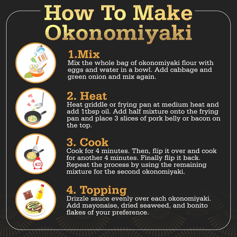 Otafuku Okonomiyaki Kit- Includes Okonomiyaki Flour and Okonomiyaki Sauce for