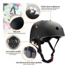 7pcs Kit De Protección De Patín Niños Con Casco Rodillera
