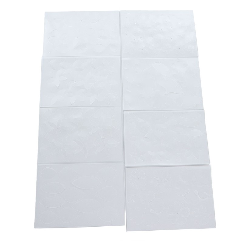 8pcs Heat Shrink Paper for Kids Double Sided High Transparency