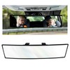 NYTKL Car Rear View Mirror, 12 Inch Chrome Tint Anti-Glare