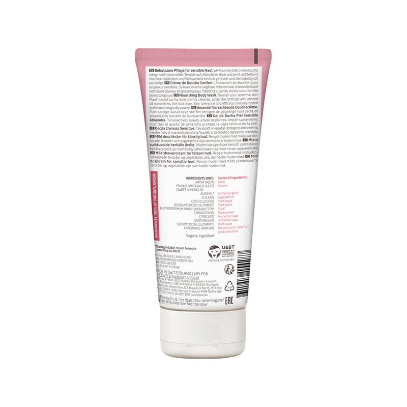 Weleda Organic Nourishing Body Wash Sensitive (Almond) 200ml