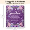 Silkwishes Grandma Birthday Gifts, Grandma Gifts Purple Blanket 50" x