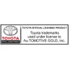 Au-TOMOTIVE GOLD Logo License Plate for Toyota (Brushed Chrome)