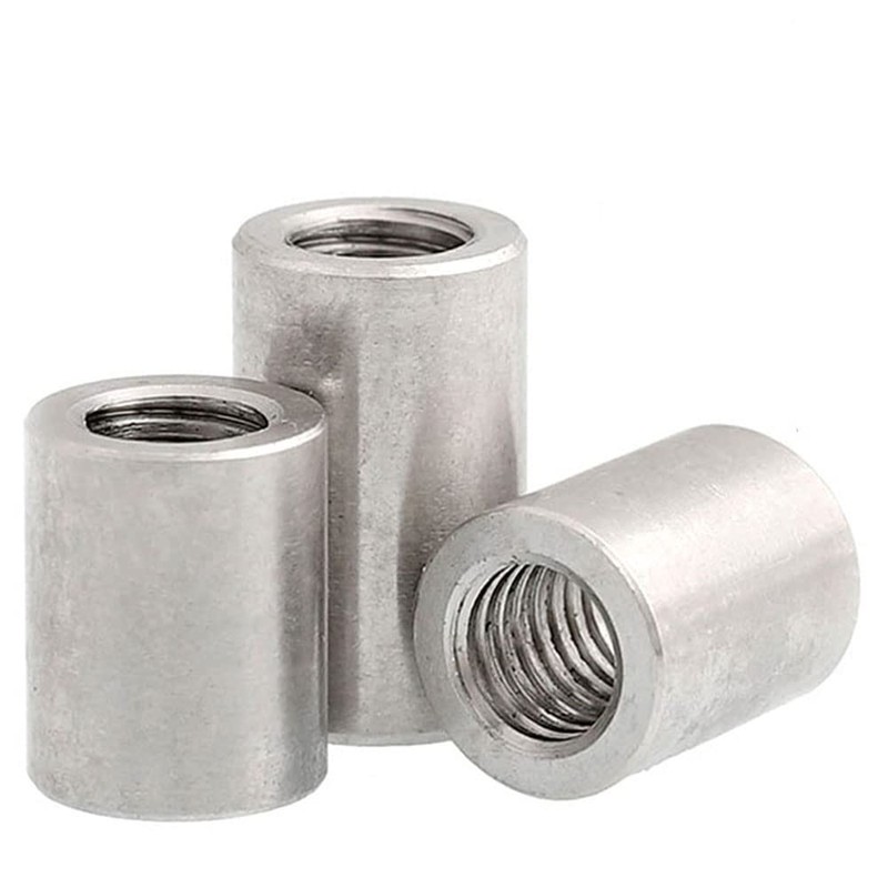 20PCS M6 Round Connector Nuts, Female Thread Rod Studding Stainless