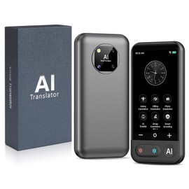 CREECHWA - Dispositivo de traductor de idiomas instantáneo, WiFi o sin WiFi, 139 idiomas en tiempo real traducción de voz en línea Traducción de fotos sin conexión, traductor de IA para todos los