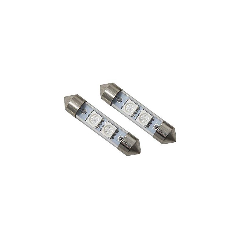 39mm SMF2 LED Bulb Green Pair Diode Dynamics