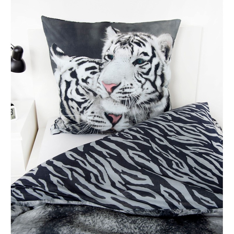 Klaus Herding GmbH Bed Linen Set White Tiger 135 x