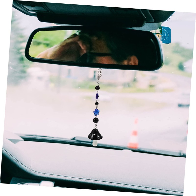 Mikinona Cute Mushroom Wall Decor Car Hanging Accessories 2pcs Hanging