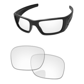 PapaViva Replacement Lenses for Oakley Fuel Cell OO9096 60mm Sunglass, Hd Clear Blue Light Blocking, Fuel Cell