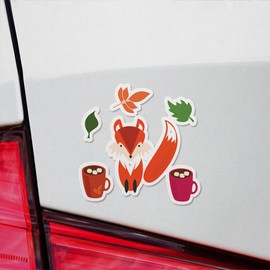 Decal Stickers of Coffees Premium Indoor (No Waterproof) Vinyl Decal Stickers for Laptop Phone Accessory Helmet Car Window Mug Tuber Cup Door Wall Decoration - USCVER3c77591BL0124