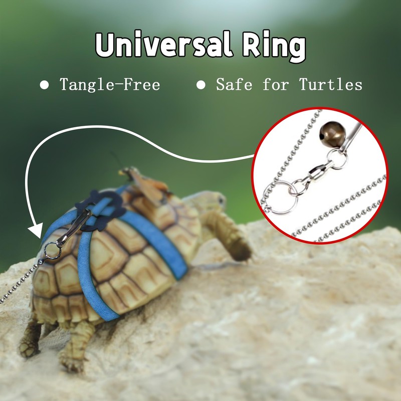 HOKABLE Pet Tortoise Turtle Leather Harness Small Pet Turtle Leash