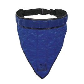 ESTEXO IZIPET Dog Cooling Bandana, Dog Collar with Cooling Function, Hydrogel for Cooling, Snap Closure, Collar Blue S