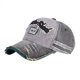 Vintage Baseball Cap Distressed Snapback Hat Retro Embroidered Trucker Cap Cotton Sun Hat Classic Peak Cap Adjustable Summer Sport Dad Hat for Unisex Outdoor Fishing Hiking Traveling Running