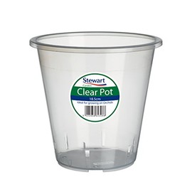 Stewart 2643008Clear Orchid Pot 13cm by Garden Products