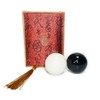 Taiji Yin Yang Hand Massage Balls, 2.96oz Each, 4cm/1.57'' Natural