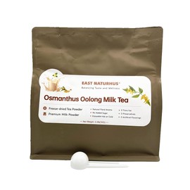 EAST NATURHUS Osmanthus Oolong Milk Tea Powder – 100% Natural Freeze-Dried Instant Tea, Perfect for Hot & Iced Drinks, Desserts & DIY Lattes (2.2lb(1000g))