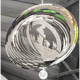SK Stainless Steel Garden Wind Spinner For Home Or Garden - Remember Them
