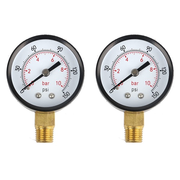 2-Sets Y50 0-10 Bar or 0 to 150 psi Manometer