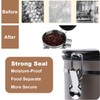 Coffee Canister Airtight Storage Container Stainless Steel Coffee Jar with