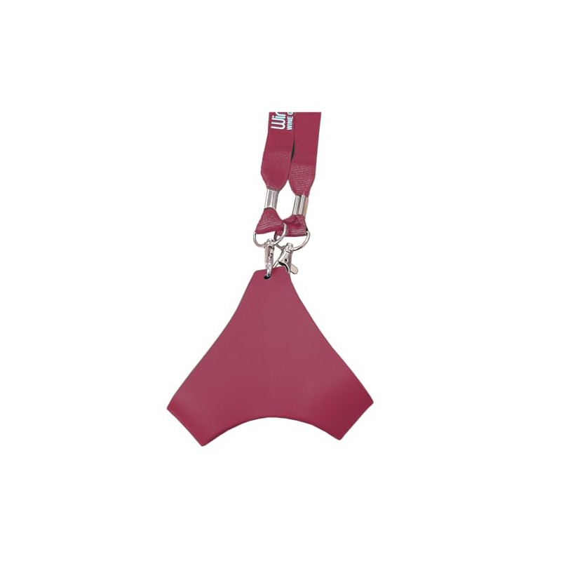 Franmara Wine Glass Holder Yoke Necklace with Adjustable Support Strap