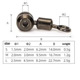 HERCHR 3 Way Barrel Swivel Fishing Tackle 10 Pieces Fishing Connector Catfish Rig Swivels Surf Fishing Rig 3 Way Rigs Saltwater Freshwater Drift Trolling Fishing Tackle (L)