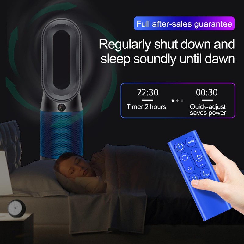 Snrigw Replacement Remote for Dyson DP01/DP03/TP02/TP03 (Blue) Compatible with Pure