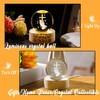 Movdyka Crystal Ball 6cm Praying Cross 3D Engraved Figurines with