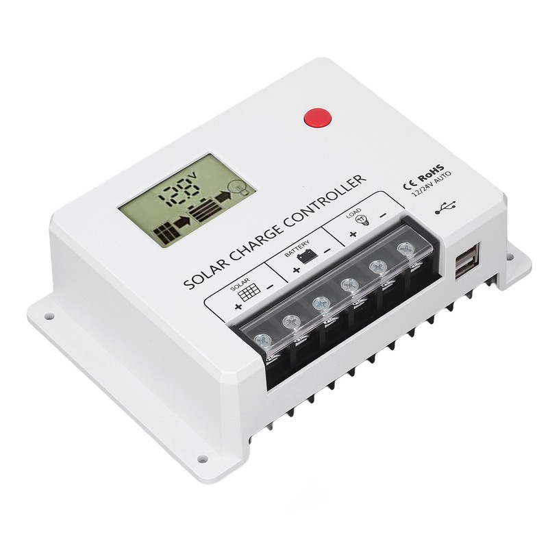 PWM Solar Charge Controller Parameter Automatic Adjustment Large LCD Display