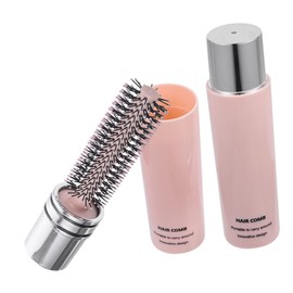 VICASKY Portable Retractable Curly Hair Brush Set 2pcs Travel Hair Roller Comb for Women and Men Anti-Static Styling Hairbrush for Travel and Blow Drying