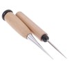 POFET Leather Craft Awl Tool Hole Punch Wooden Handle Sewing