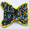 One Size Cloth Diaper Cover Snap with Double Gusset (Rocket)