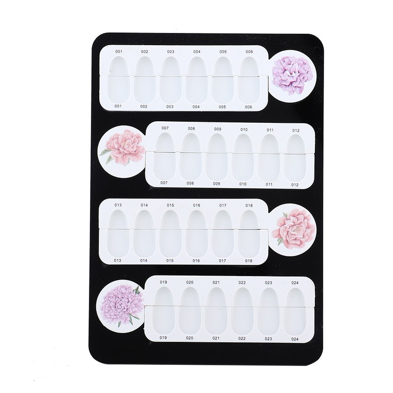 24 Grids Nail Gel Polish Color Card Magnet Adsorption Detachable