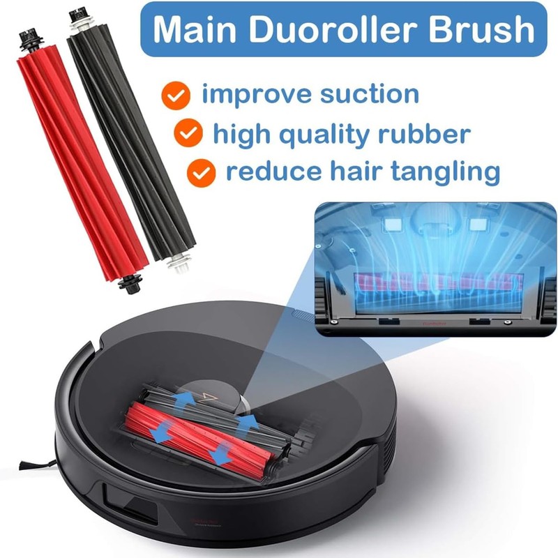 15 pcs Accessories Kit Replacement Parts for Roborock Q5 Pro/Q5