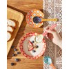 Metahom Ceramic Small Serving Spoons, Colorful Soup Spoon Set for