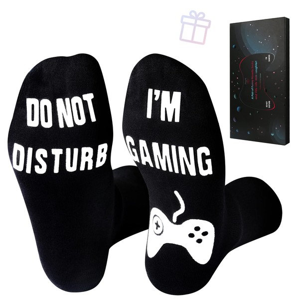 Do Not Disturb I'm Gaming Socks,Christmas Stocking Stuffers Gifts For