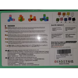 Aplusers Magnetic Building Cubes Ages 3+ Aplusers 54 Pc Set