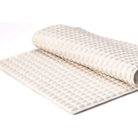 BOWERBIRD Premium Comfort & Safety Bathtub Mat: 800+ Air-Filled Cells for Cloud-Like Softness & Cushioned Support | Non-Slip Design for Sensitive Feet, Reduces Fatigue, Natural Rubber (Cream