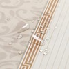 BESTRIPES Stall Fabric Shower Curtain, Beige Tan Stripe Narrow Cloth