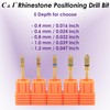C & I Nail Drill V-Cut Hole Bit for Rhinestone