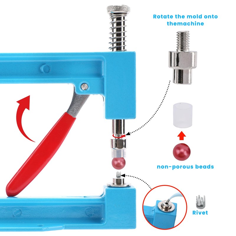 3400 Pcs Pearl Setting Machine and Hand Press Pearl Setting
