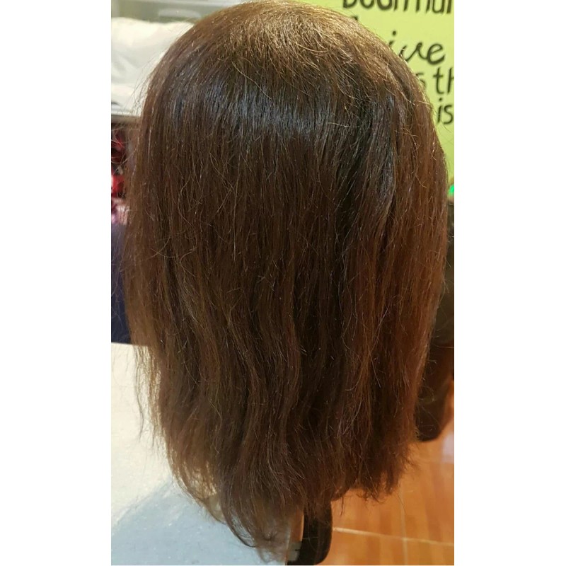 Dasom Maniqui Cabello 100% Natural,castaño Claro , Para Practica